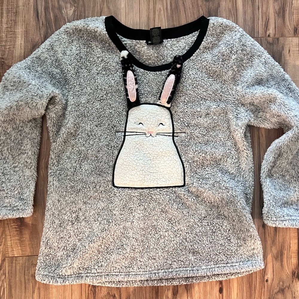 Fuzzy bunny comfy pullover